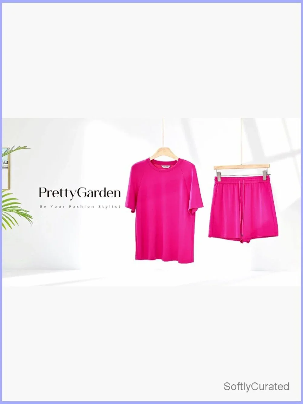 2 Piece Lounge Set Short Sleeve Top Shorts Matching Outfit
